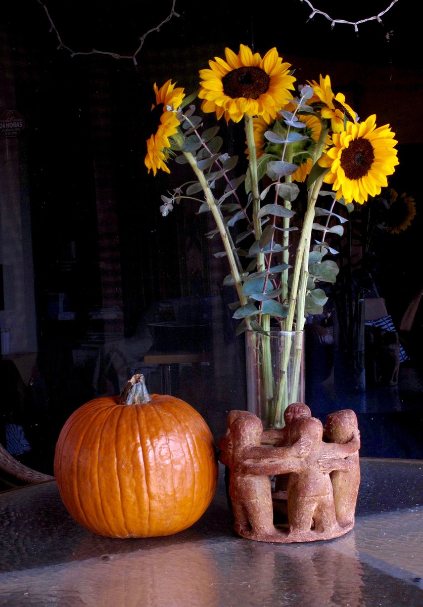 EveLittlepage's tweet photo. Hola #FlowerReport Friends, I'm mourning the Loss, & also celebrating the Life, of a very Special Buddy. (see my pinned tweet) Our mutual B'Day is 10/31, so I'm asking you to share #Halloween & #Autumn~colored #Flowers #Pumpkins or whatever you want & add tag #ForFritz TY🙏🎃🕯️🧡 https://t.co/IWFAQGpv3A