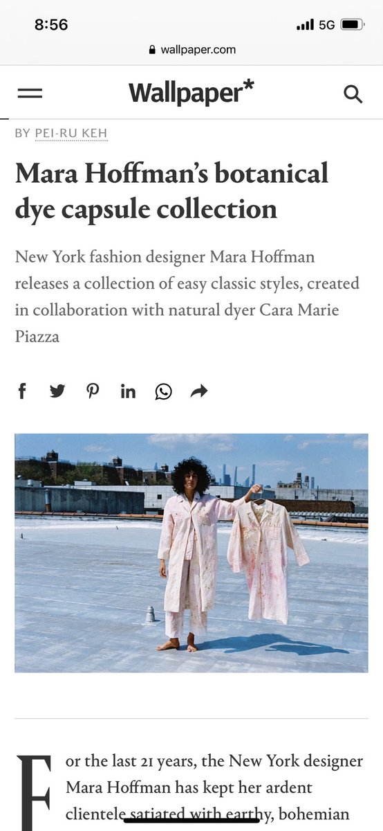 Thank you <a href="/wallpapermag/">Wallpaper*</a> for the feature on my collab with <a href="/marahoffman/">marahoffman</a>