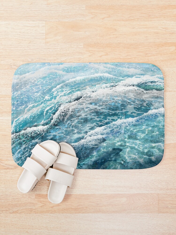 Nattea9's tweet photo. Ocean Waves Painting Bath Mat.
 Bathroom decor!
https://t.co/YCLzPxOZOu
#bathmat #redbubble #redbubbleartist https://t.co/L1OnbbBob1