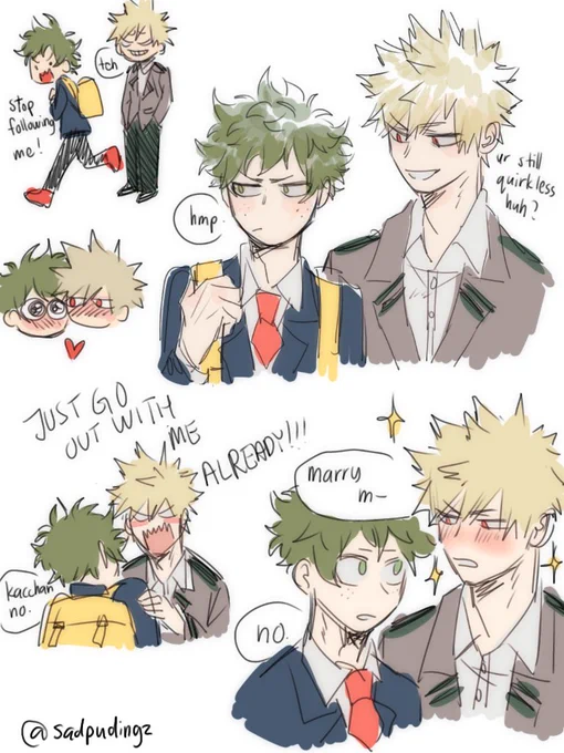 Okay so this is an AU part 1 where Deku is still quirkless and went to different school and Bakugo still has feelings for him🕴️
#bakudeku #kastudeku 