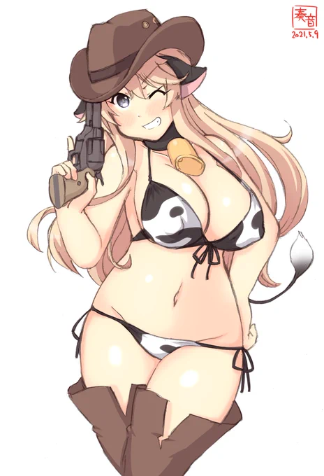 「Meは高速戦艦、逃しはしない。
 …… Night Battle、はじめましょう?」

#艦これ版深夜の真剣お絵描き60分一本勝負
#艦これ版真剣お絵描き60分一本勝負_20210509
#アイオワ 