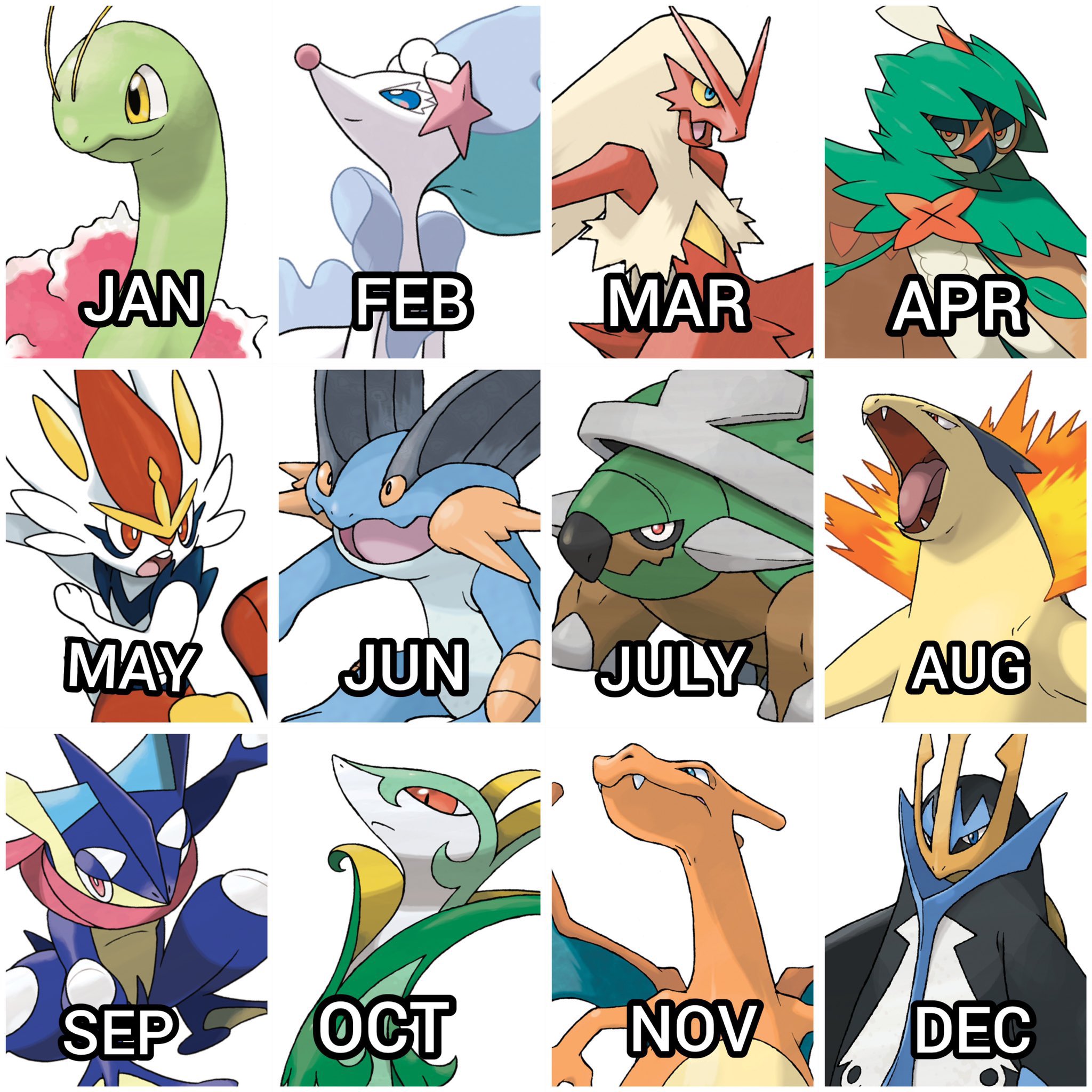 Touya! ☆ on X: Your birth month determines which mainline Pokemon game you  have to play:  / X