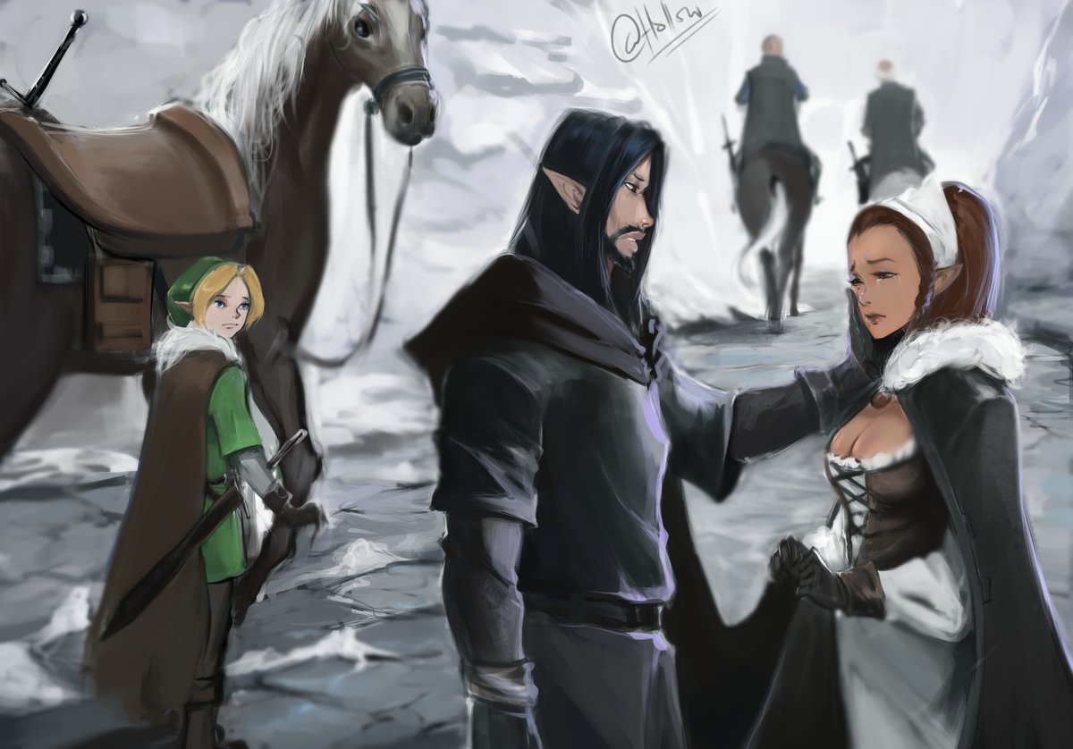TheHonorablePr1's tweet photo. CH 14 (2nd Illustration) "But... you're not wearing your armor, my lord... its not safe."

The loved ones that soldiers are forced to leave behind.

Read more at: https://t.co/QMpetdX7rD

#ocarinaoftime #ao3 #zeldatheory #downfalltimeline #alttp #telma #alfon #link #deployment https://t.co/d7P34ZQIAP