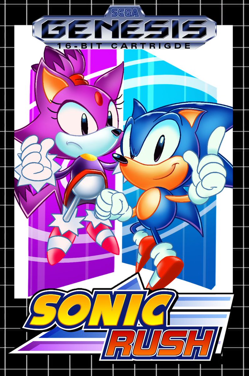 Sonic Rush in classic art style... love this (credit to @Deluxe_Duke Twitte...