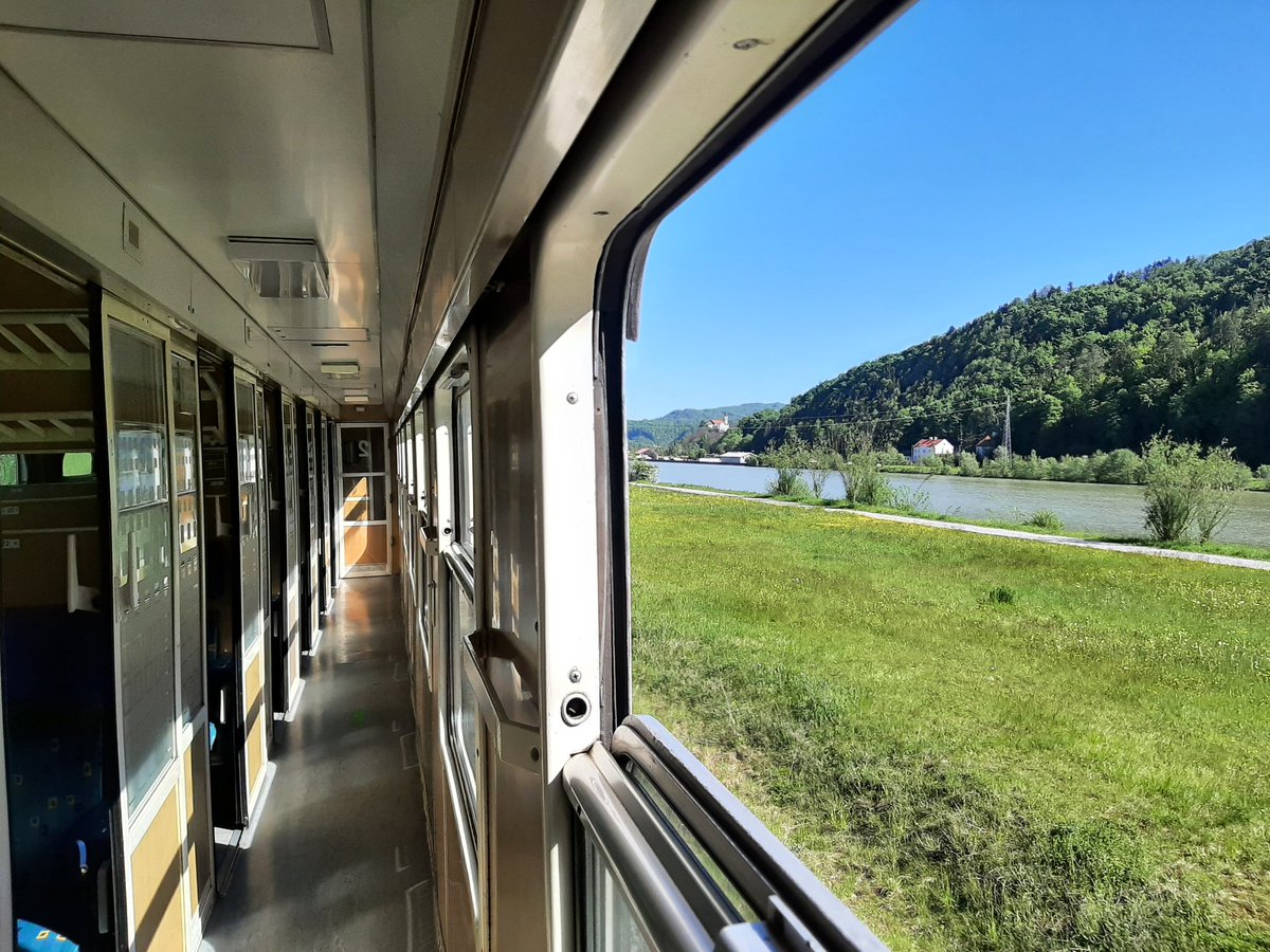 Some pictures from the ride between Zidani Most and Sevnica. Comfy compartment seating on a rather empty train.