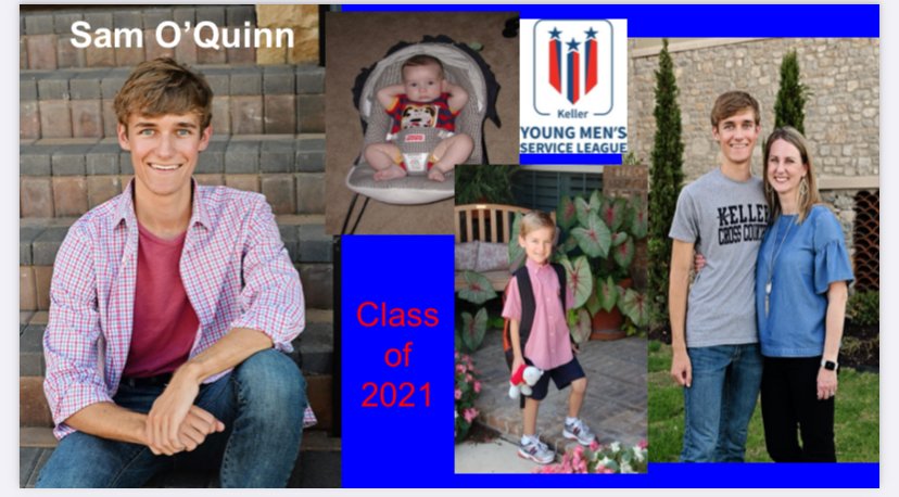 ymslkeller's tweet photo. Our Mother's Day senior highlight is Sam O'Quinn! In the fall, Sam will be attending Abilene Christian University and running cross country.  He intends to major in either Information Systems or Finance. Thank you for your years of service, Sam! https://t.co/6KqgTaDI2n