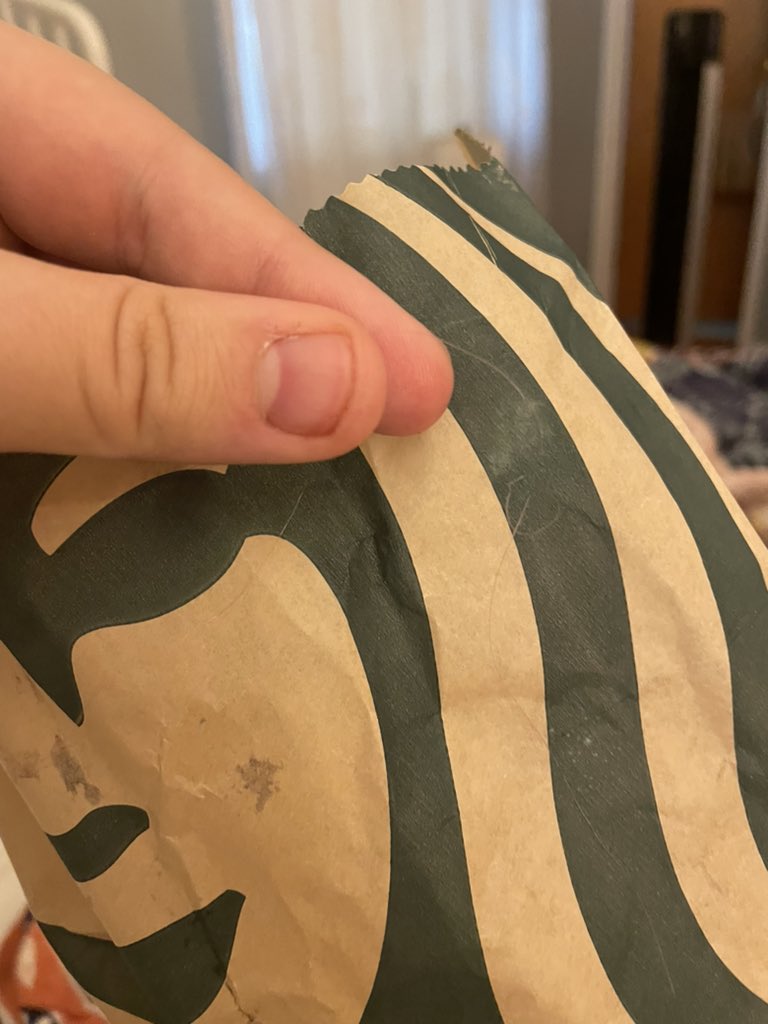 aball569's tweet photo. @Starbucks why was this hair in my Mother’s Day breakfast ? https://t.co/zJvHUhBD6r