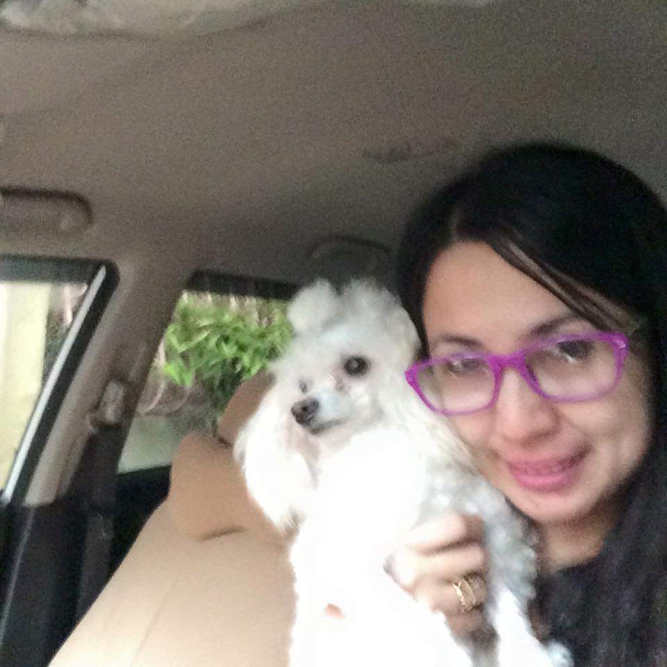 PinkPooches's tweet photo. Throwback picture of me and alexandra. It's a little blurred....❤❤❤❤ she's my constant co-pilot. Love her to the moon and back. ❤❤❤❤❤❤ #fewyearsback https://t.co/Ir5GaXiRPc
