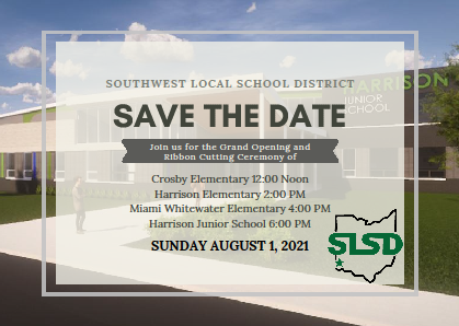 Save the Date!  Mark your calendar and make plans to join us as we cut the ribbon on the Facilities for the Future.  Tours will follow the dedication ceremony.  Be a part of history!