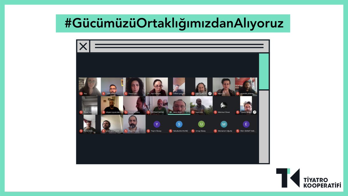 TiyatroKoop's tweet photo. Proje ve planlarımızı, olası iş birliklerini ve özel tiyatroların projelerine yapılan destek yönetmeliğindeki değişiklikleri değerlendirmek üzere Türkiye’nin dört bir yanından yol arkadaşlarımızla bir araya geldik! Birlikte çalışmaya, dayanışmayı büyütmeye devam ediyoruz. https://t.co/FwO3HsEM1I