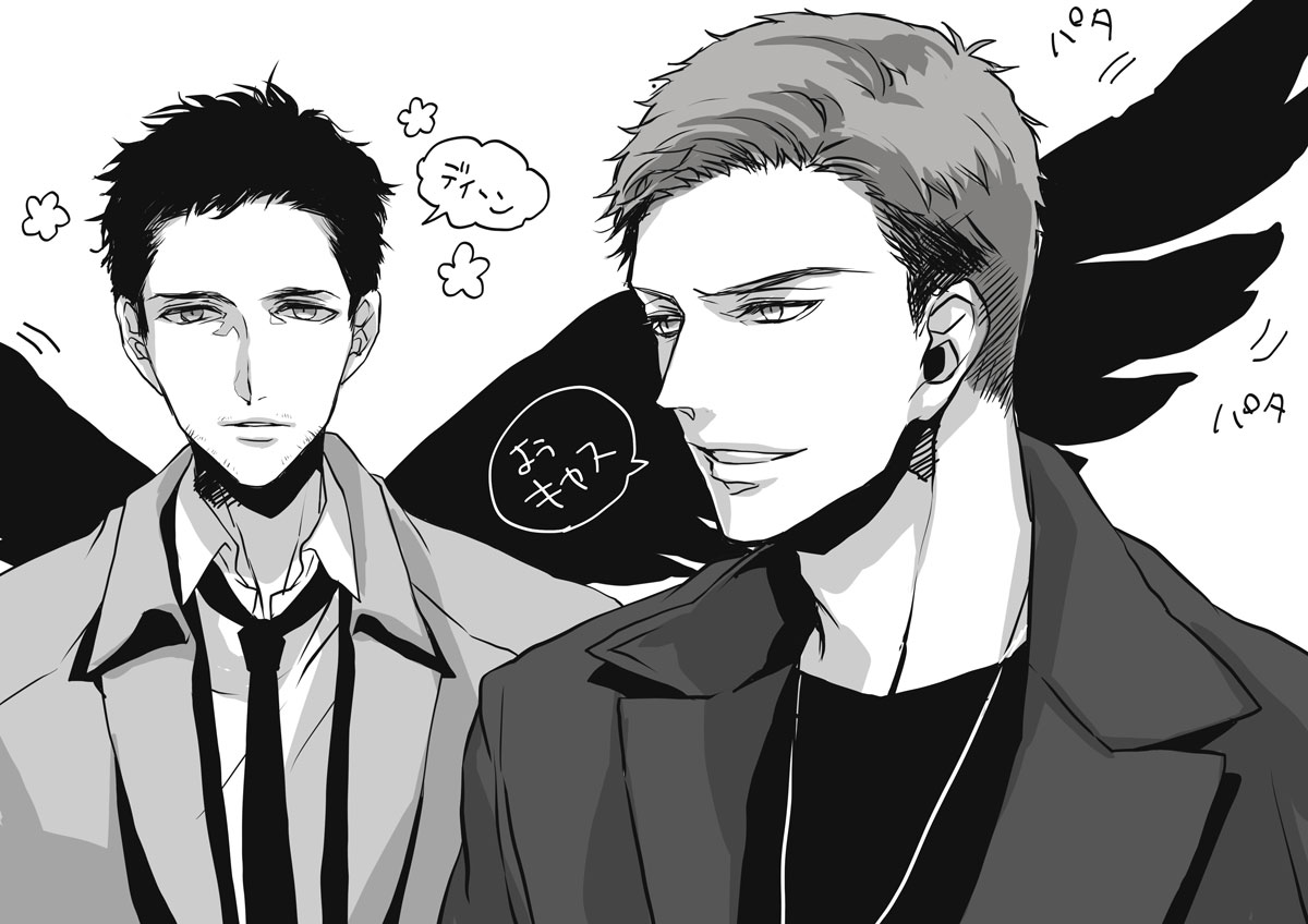 ついにSPNらくがきしてしまった…天使がかわいすぎる 