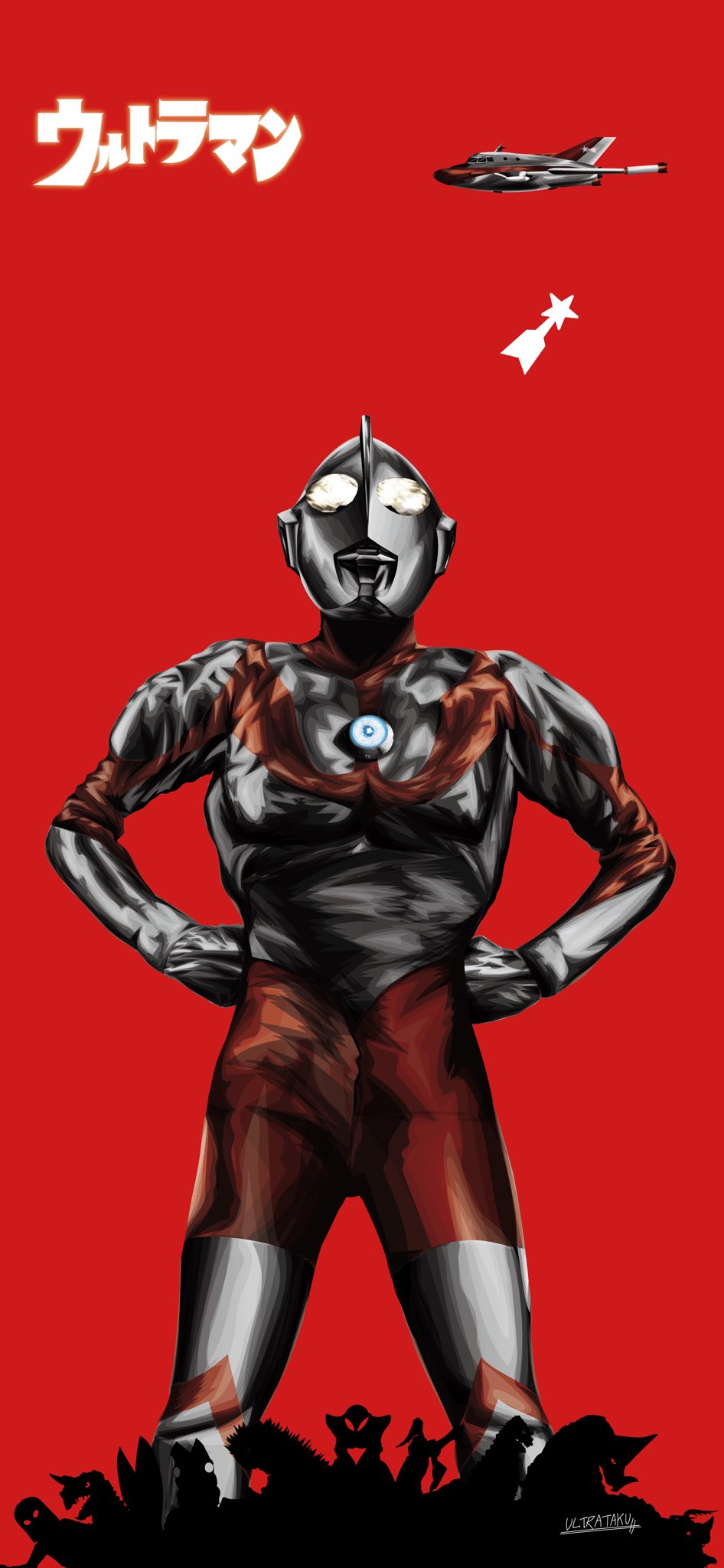 Ultrataku 気晴らしになって初代マンのiphone壁紙イラスト作成 他にももっと色々と遊べそうだわ ウルトラマン T Co 69gvmxrx8t Twitter