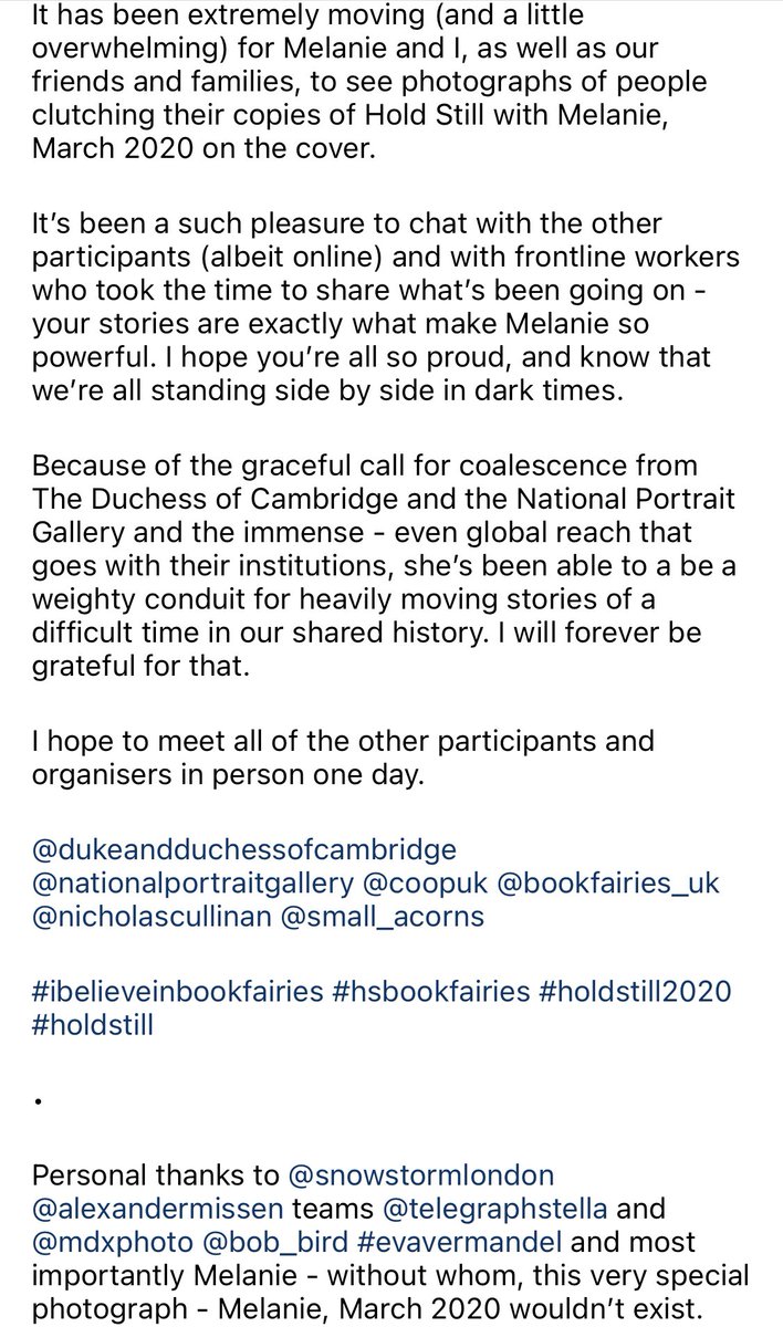 Oh, Melanie. What a journey. 

It has been extremely moving (and a little overwhelming) for Melanie and I, as well as our friends and families, to see photographs of people clutching their copies of Hold Still with Melanie, March 2020 on the cover. #HoldStill2020 #hsbookfairies