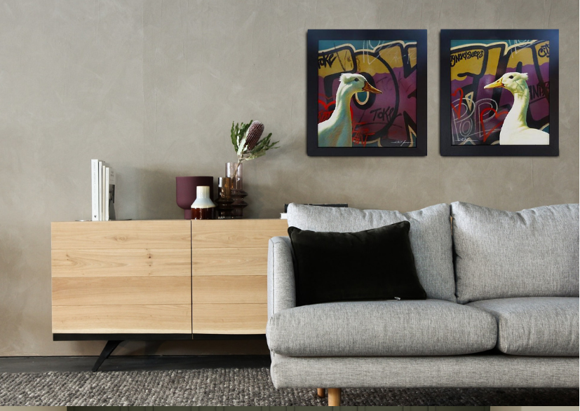 💜These original beauties 'Pop Hearts' and 'Toke' are certainly a colourful pair! 

Painted in Acrylic on board, this pair framed are about 66 cm high and 61 cm wide.

📞01327 223400
📩team@pauljamesgallery.com
🌐pauljamesgallery.com