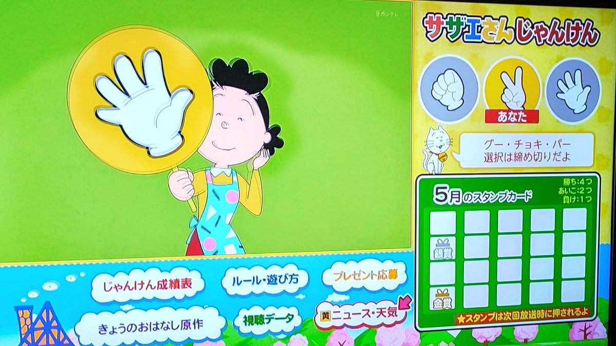 5月9日 サザエさんで ジャンケン が話題に トレンドアットtv 5月9日 サザエさんで ジャンケン が話題に トレンドアットtv