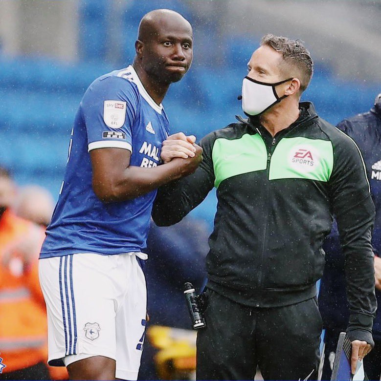 TheEventsRoom's tweet photo. There will not be one genuine football fan up and down the country who didn’t raise a glass to @Sol14Bamba yesterday. Another victory against the dreadful disease. Hats off to Sol. #victoryagainstcancer https://t.co/hJostMbA3e