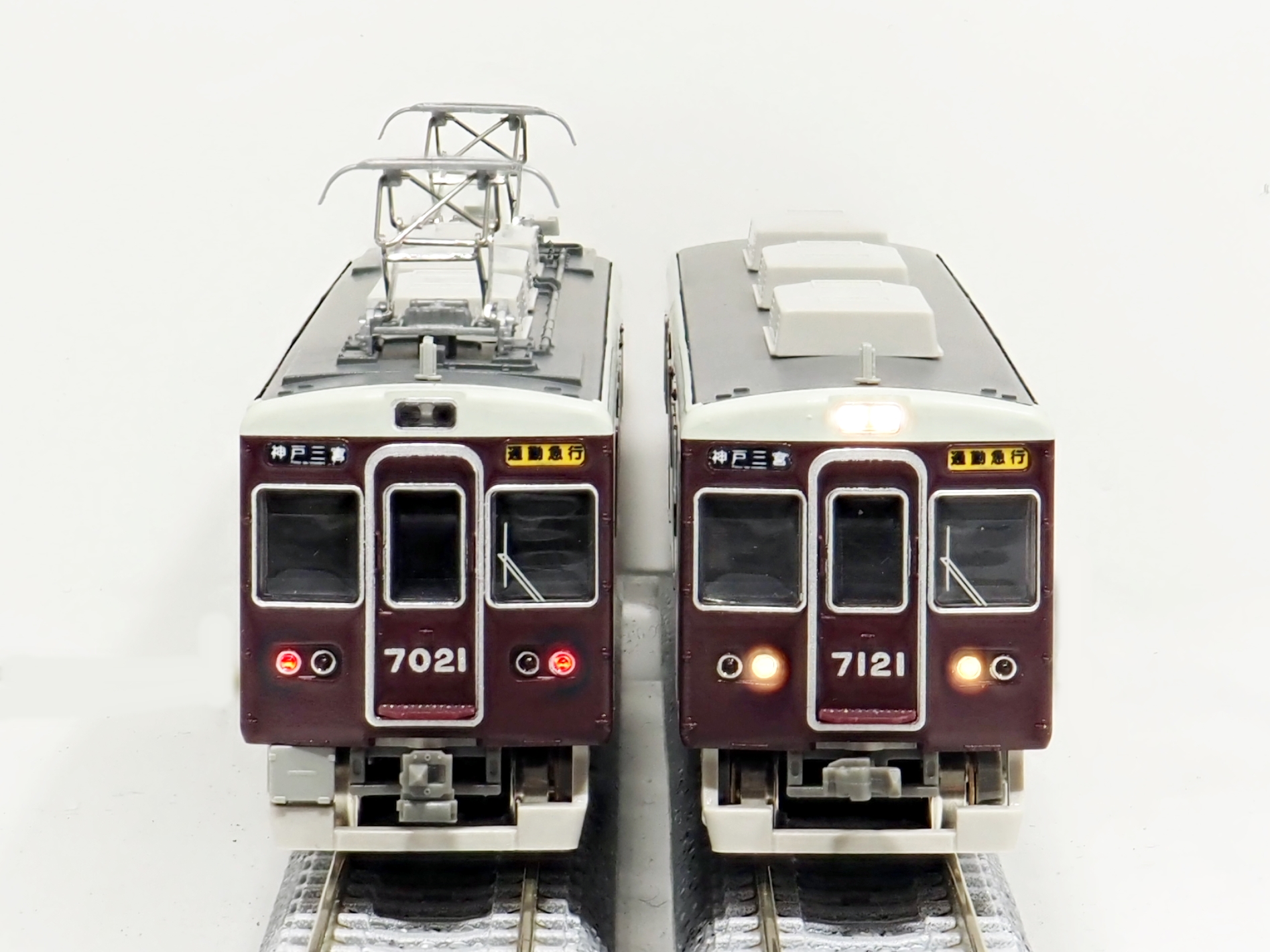 東*ー様 難アリ 加工品 グリーンマックス阪急7000系 7021編成 1部改番 東*ー様 難アリ 加工品 グリーンマックス阪急7000系 7021編成 1