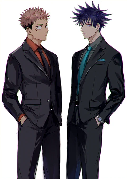 スーツをいつもより丁寧に描こうと思った絵 