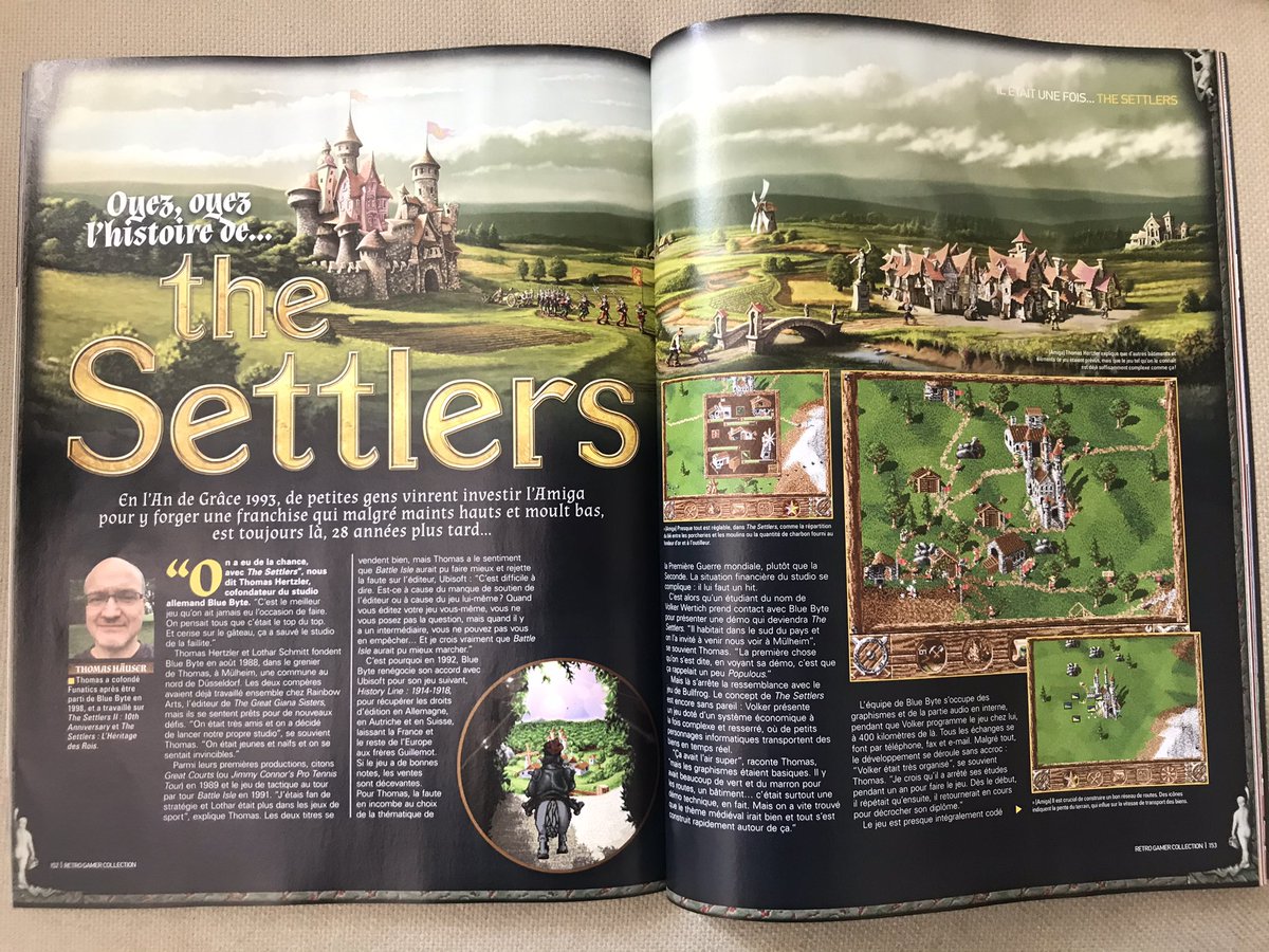 1Jour1JeuRetro's tweet photo. Un peu de lecture intéressante, en plus avec un article de 8 pages sur la saga The Settlers.
Voilà j’ai envi de brancher mon Amiga 🤩

#RetroGamerCollection Avril Mai Juin
#TheSettlers
#Amiga https://t.co/kJgtV4pXcC