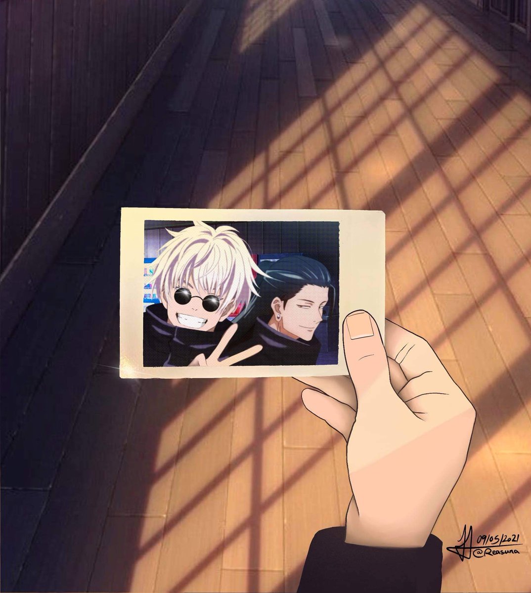 reasuna1's tweet photo. gojo and geto 💔 (Ill post the ended version of gojo soon) https://t.co/590uqGfoGo