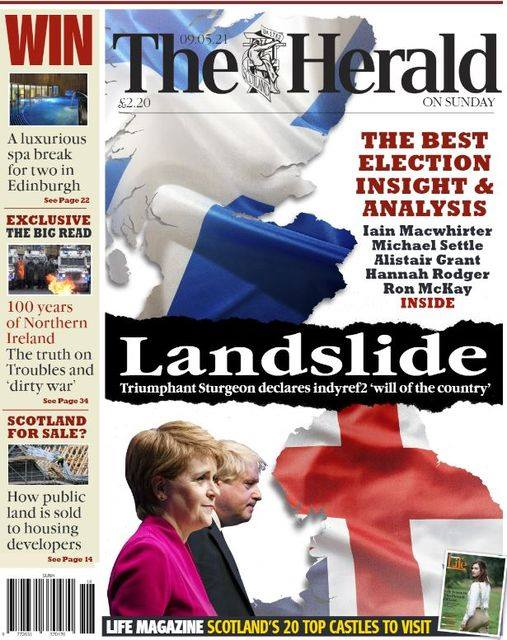 pete_nicoll's tweet photo. The one on the left is the actual Herald front page.
The one on the right is from the BBC website newspaper review section.
It appears that the BBC have tampered with the headline.
@BBCNews can you explain why you have deliberately altered the original Herald front page. https://t.co/pMOkNq3yZV