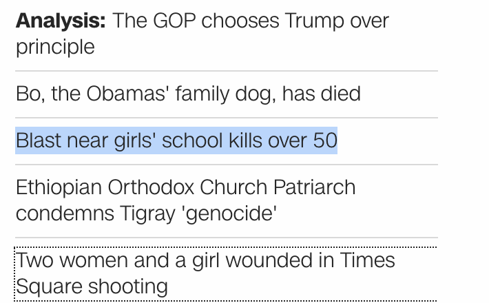 Thread: I'm interested in the tendency of some major media to use the term "blast" for planned terror bombing attacks. The use of the term appears to be a way to make it as innocuous as possible as in "blast near girls school kills 50"...which makes it sound like an accident