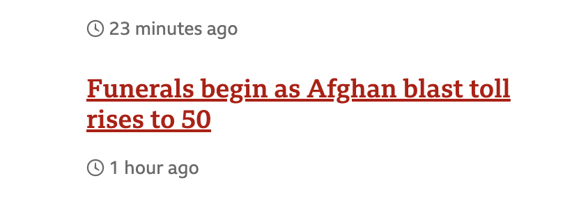 Thread: I'm interested in the tendency of some major media to use the term "blast" for planned terror bombing attacks. The use of the term appears to be a way to make it as innocuous as possible as in "blast near girls school kills 50"...which makes it sound like an accident