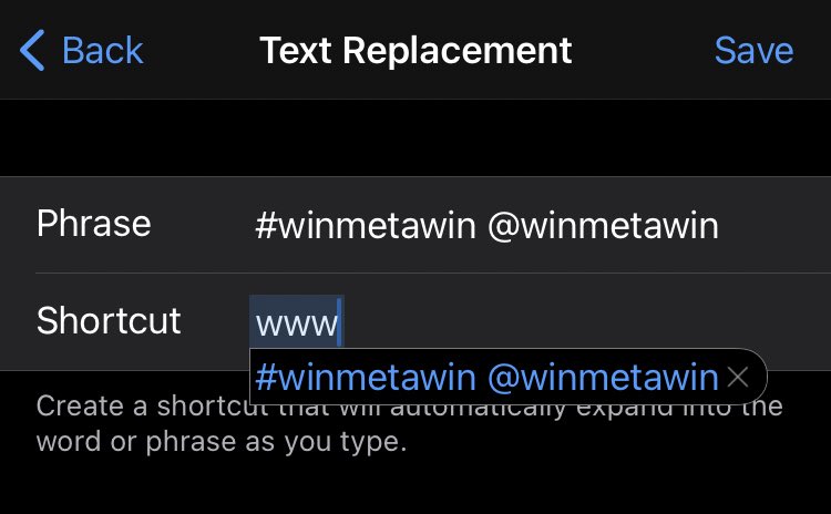 (CONT.)4) For iOS users, use shortcuts to fasttrack tweets  Settings > General > Keyboard > Text ReplacementType in any tag/s in “Phrase” and input the “Shortcut” you want for each one.(2/2)