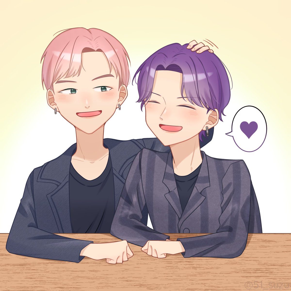 51_suzu's tweet photo. 💜🐨🐰💜

#BTS #btsfanart #RM #JUNGKOOK #namkook https://t.co/vxuXybSSot