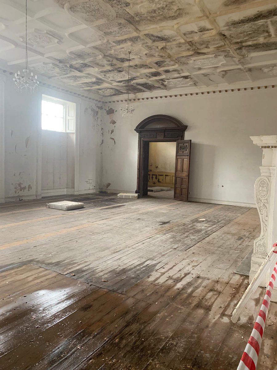 We are witnessing an enormous architectural crime in 2021. As the interiors of <a href="/WaddesdonManor/">Waddesdon</a> continue to reflect its palatial charm and welcome guests into its sumptuous interior, the ornamentation of Kinmel Hall falls to the floor in ruins as the roof and walls give way.