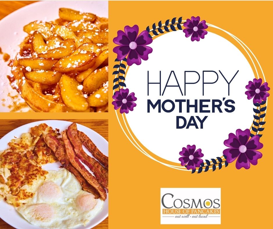 Cosmosftwayne's tweet photo. For a warm, homemade breakfast for mom, order her a meal from Cosmos!
Hours: 7am-3pm daily https://t.co/45vGqTO0bO