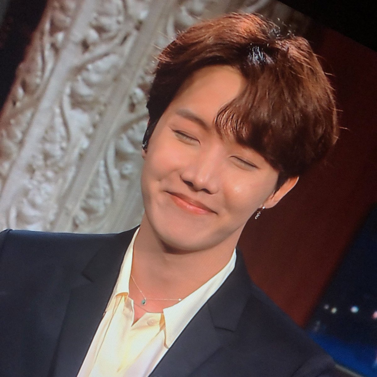 next stop, our sunshine jung hoseok most of his pics in my gallery is just him smiling  #BTSARMY    #BestFanArmy  #iHeartAwards  @BTS_twt