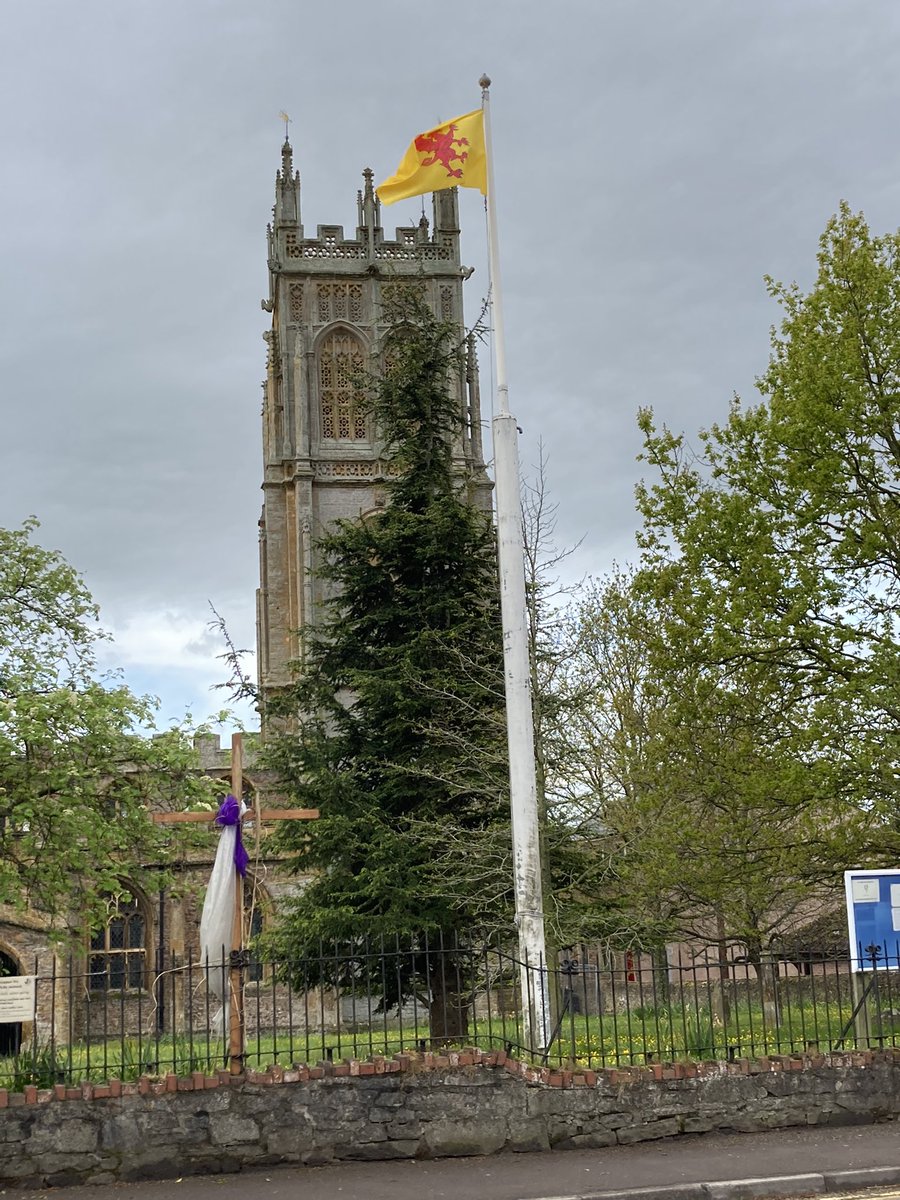 We’re flying a different flag today. This is to celebrate being part of the beautiful county of Somerset for #somersetday. The flag will be flying until 11th May. #flytheflagforsomerset