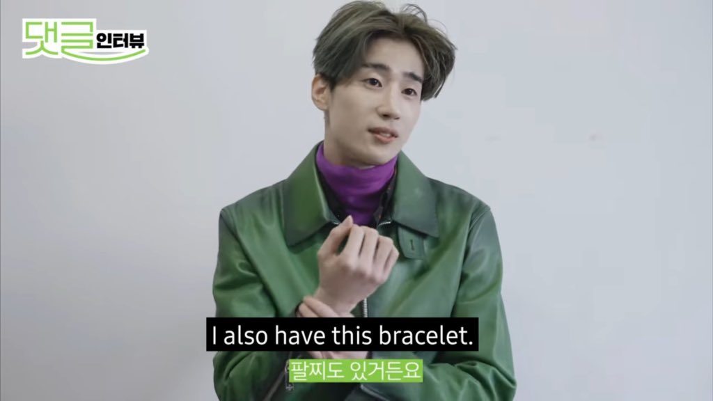 seungwoo’s mom bought him a snoopy bracelet >.< (i’m not sure if it’s this specific one but he used to wear this all time before)