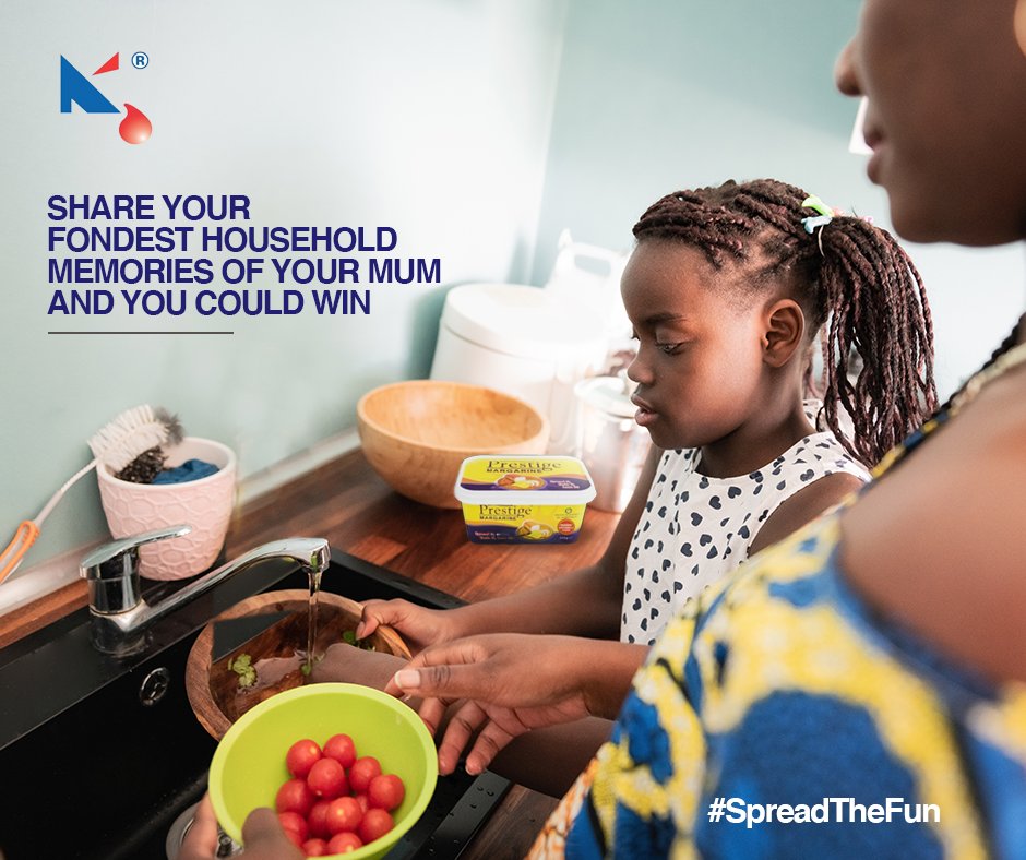prestigekenya's tweet photo. This Mother’s Day, we want to celebrate our moms. Share with us some of the lessons that mom taught you in the kitchen that you still do today.  The person with the most liked comment will win a gift hamper from Kapa to reward their mom. #Momslessons https://t.co/xlXHtDba0J