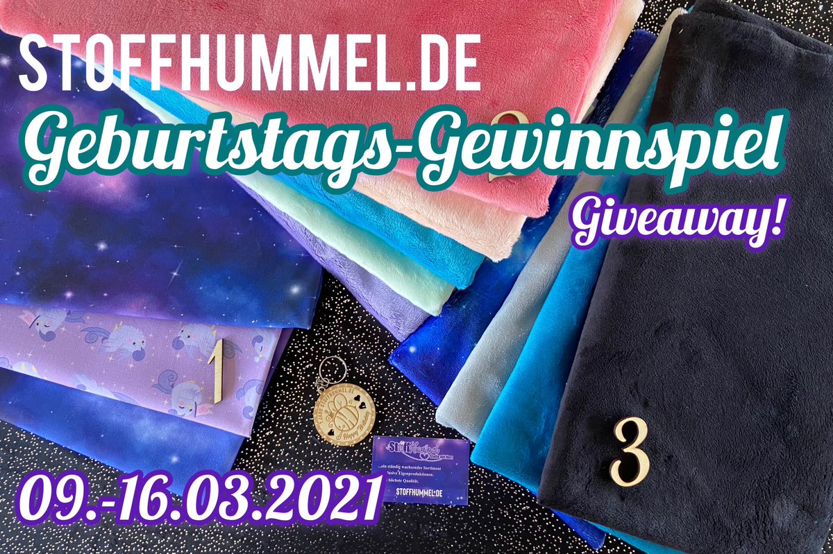 [ENG im comments]
Gewinnen könnt ihr 1/3 tollen Stoffpäckchen. Der Gewinner wird nächste Woche bekannt gegeben! 

Was ihr tun müsst? 

- diesen Beitrag retweeten 
- Stoffhummel folgen 

Und sagt mir, welches Stoffpäckchen ihr haben wollt 🐝💖