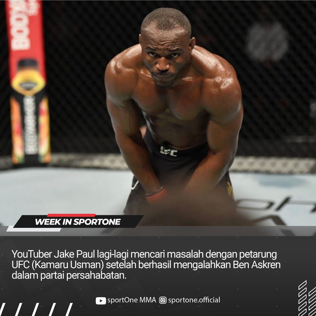tvOneNews's tweet photo. Kabar hangat seputar dunia MMA terangkum dalam Week In SportOne. Mulai dari Celotehan Jan Blachowicz yang Ditantang Duel Prochazka, kondisi terakhir Chris Weidman, hingga ketegangan antara Kamaru Usman dan jake Paul. #sportOneMMA #WeekInsportOne https://t.co/7x7D5wLssQ