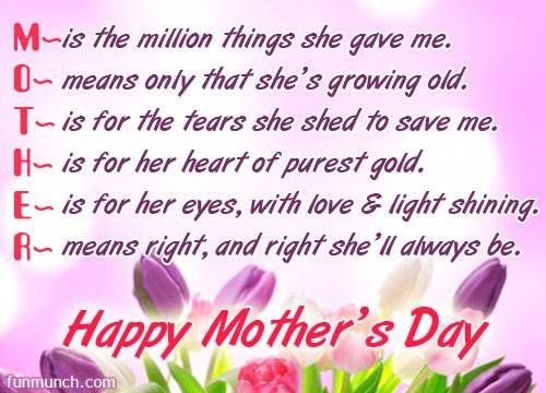 Happy Mother’s Day to all of you awesome Moms!