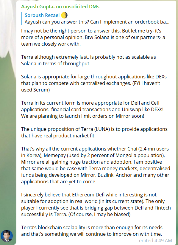 The_Babylonians's tweet photo. Terra $LUNA is the only one that sees real-world adoption and usage from millions of users in daily payment transactions. No "coins" you see in crypto comes as close as $LUNA https://t.co/uIJB7Yuedd