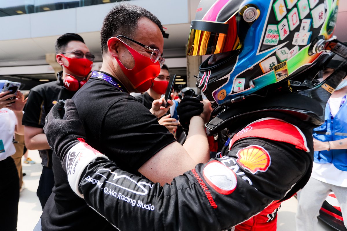 AsiaTcr's tweet photo. Round2 Post-Race Quotes:

Ma Qinghua/Shell Teamwork Lynk&amp;Co 
“Thanks for the team’s full support this weekend. I was able to win the race from starting 10th. I would like to thank my teammates, It was a shame that Sunny (Wong) didn’t get a good result because he had a puncture. " https://t.co/v5yDk9XFZV