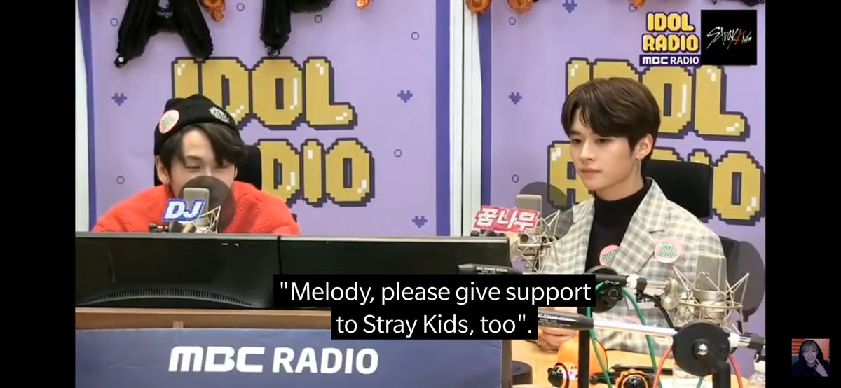 In 2018, During the first appearance of Stray kids on Idol radio, a message/comment came asking Melodies to support Skz. And not in 2021, I am sure there are lots of Melos and stays supporting each other and the idols