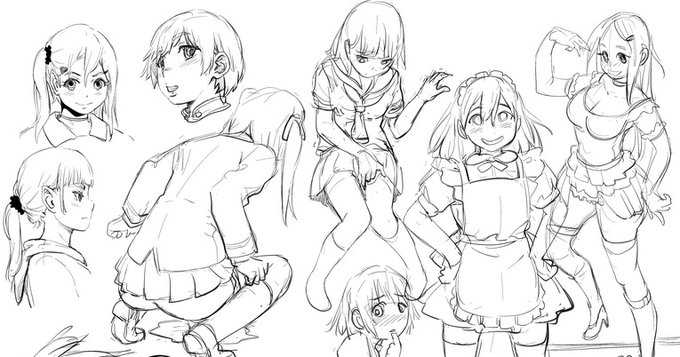 描くファンサイトのスカプランに昨日と今日のラフらくがきツドロ3枚公開しました。 