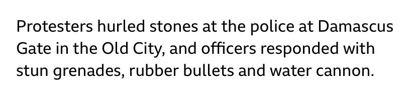 Note how the Palestinians are described as initiating the violence to which the Israeli soldiers “responded”. Another lie. No question about why the soldiers were there in the first place on the holiest night of the year for Muslims.