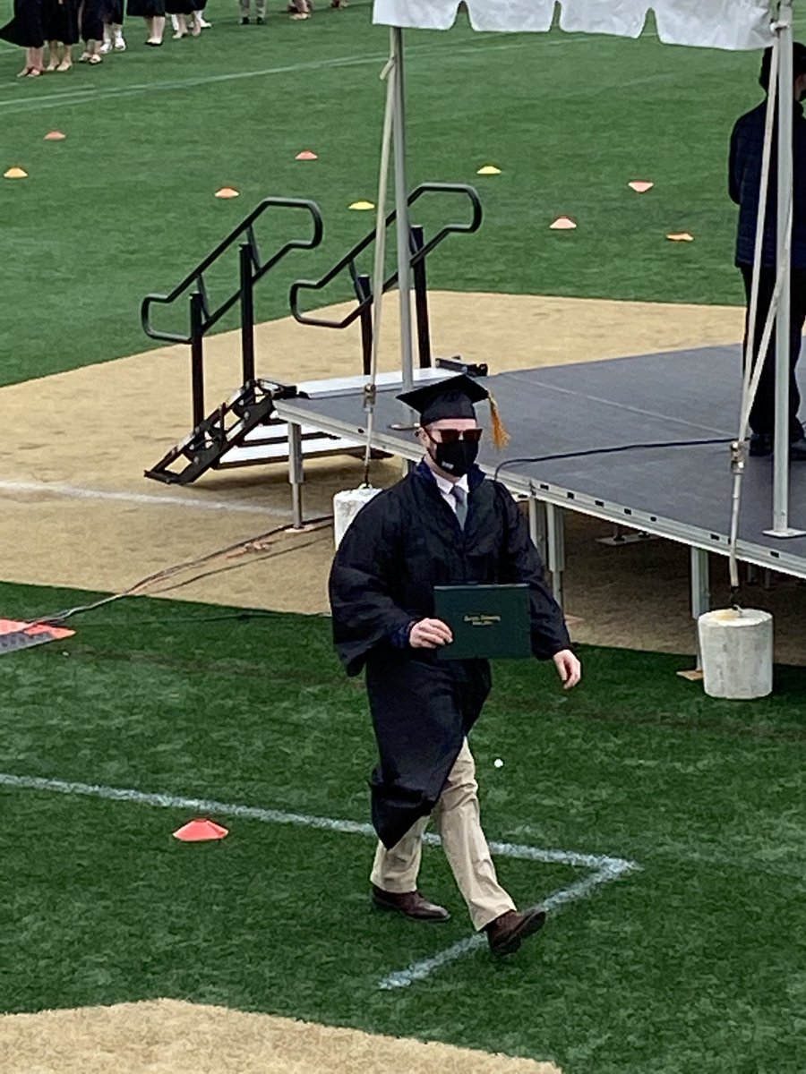 BkingBryan's tweet photo. Four years has never gone by so quickly!!! So proud of my son Colby!!  Husson University, 2021!! https://t.co/ifh0EiNs7o