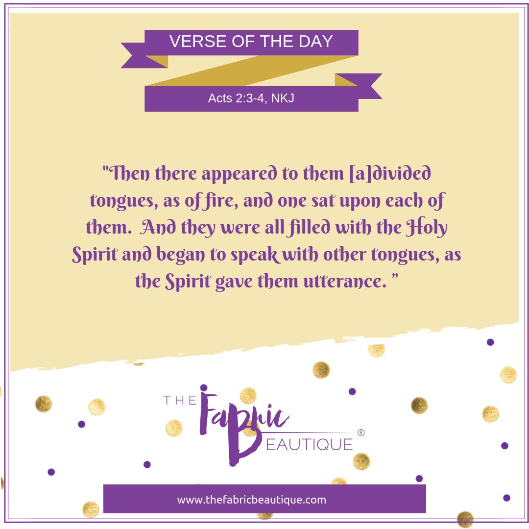 FabricBeautique's tweet photo. Speaking in your heavenly tongue is a deeper conversation through the Holy Spirit. Study Gods Word and learn this for yourself.
.
#bibleverse #verseoftheday #godsword #ministryinthehome #studygodsword #bible #thefabricbeautique #wisdom #godswill #godsprovidence #sundayword https://t.co/IIoQ5LVcQa