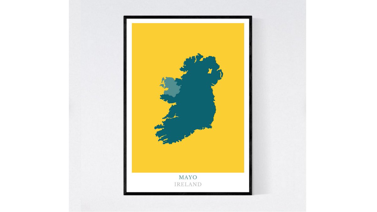 Ireland County Prints now available in Etsy store. All counties and a range of colours available. Add personal text. etsy.com/ie/shop/SoulSi… #shoplocal #shopirish #irishgift