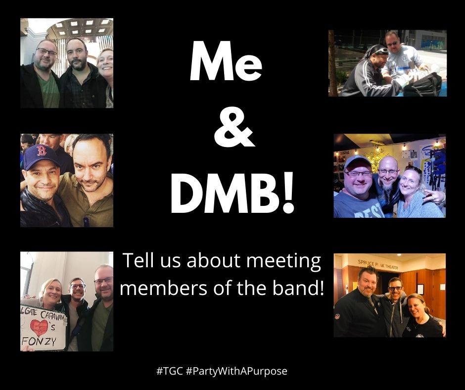 TailgateCaravan's tweet image. It's time for "Me &amp;amp; DMB"! Ok, who's been lucky enough to meet members of the band. Tell us about it. Who did you meet? Where was it? Any funny stories? Pictures are a bonus!
#MeAndDMB #MeetTheBand #DMB #TGC #PartyWithAPurpose