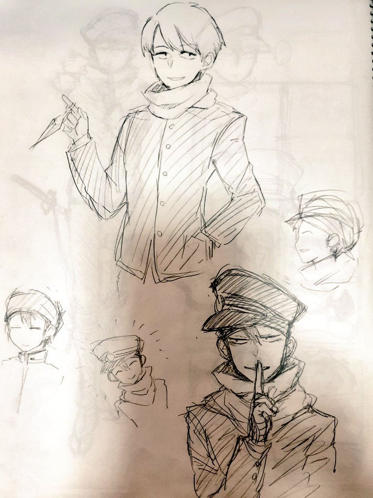 相模の初期案も出てきた。髪があってなんかオモロイ 