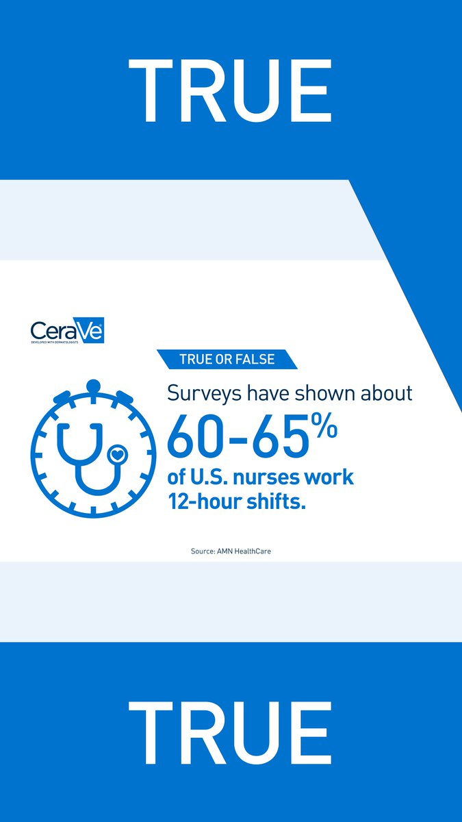 Tom_Allison_'s tweet photo. True or false? Click on the image to reveal the answer and to learn how selfless nurses are. @CeraVe 💙 nurses. #ThankYouNurses 

#NursesWeek 
#HeroesBehindTheMasks https://t.co/r7wOantKXO