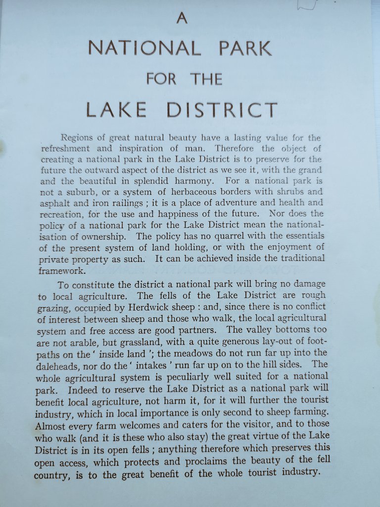 Happy 70th  birthday Lake District National Park!! 🎊🥂🎂🍻. Thought you might like this little bit of history in the case for your creation 👌🏻#lakedistrict70 <a href="/lakedistrictnpa/">Lake District</a> <a href="/FriendsofLakes/">Friends of the Lake District</a> <a href="/uknationalparks/">National Parks UK</a> <a href="/Campaign4Parks/">Campaign for National Parks</a> <a href="/natparksengland/">National Parks England</a>
